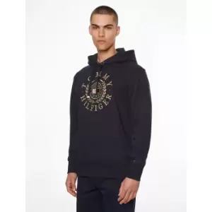 Icon Embroidered Logo Hoodie in Cotton