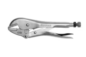 Teng Tools 401-10F| 10" Flat Jaw Power Grip Pliers Plated/Serrated 45mm Capacity