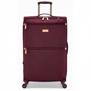 Radley Travel Essentials Medium 4 Wheel Navy Burgundy Suitcase