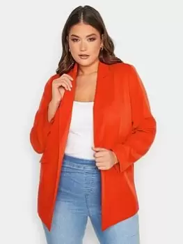 Yours Tailored Blazer Red, Red, Size 28, Women