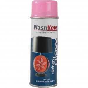 PlastiKote Stained Glass Aerosol Spray Paint Pink 200ml