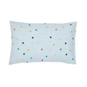 Joules Rainbow Stripe Pair of Standard Pillowcases, Multi