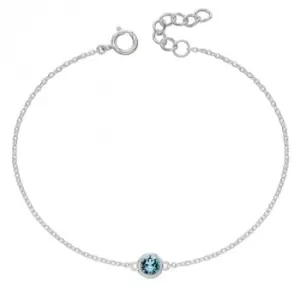 March Birthstone Bracelet with Swarovski Crystal B5286