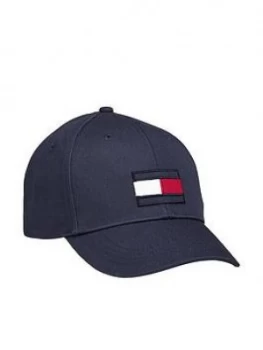 Tommy Hilfiger Kids Large Flag Cap - Navy, Size S, 2-3 Years