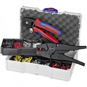 Knipex 97 90 10 Crimper Ferrules 0.08 up to 10 mm² Incl. cable stripper, Incl. ferrule set and case