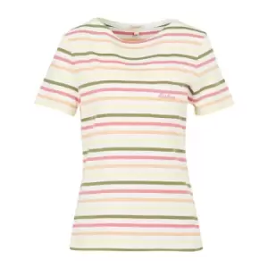 Barbour Womens Short Sleeve Bradley Top Off White Multi 10