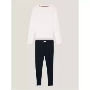 Tommy Hilfiger Long Sleeves Leggings Pj Set - Pink