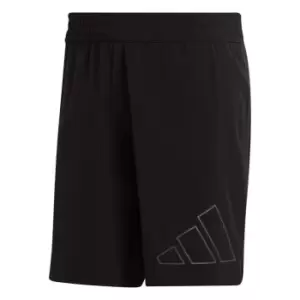 adidas Icon 9" Mens Running Shorts - Black