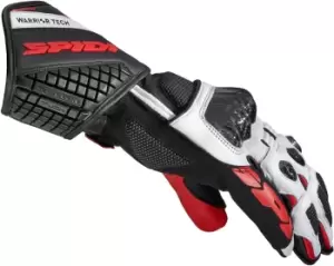 Spidi Carbo 5 Gloves, black-white-red, Size S, black-white-red, Size S