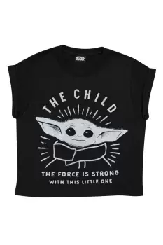 The Force Is Strong The Child Cropped T-Shirt