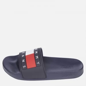 Tommy Jeans Womens Flag Pool Slide Sandals - Twilight Navy - UK 6