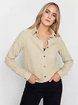 Long Tall Sally Cream Cord Shirt, Cream, Size 16, Women