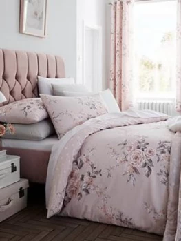 Catherine Lansfield Canterbury Glitter Duvet Cover Set