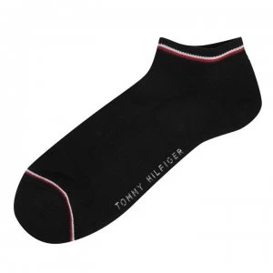 Tommy Bodywear Icon 2 Pack Trainer Socks - Black