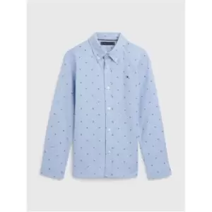 Tommy Hilfiger Str. Jersey Mini Aop Shirt - Blue