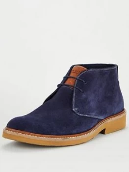 Ted Baker Arguill Suede Chukka Boots - Navy, Size 12, Men