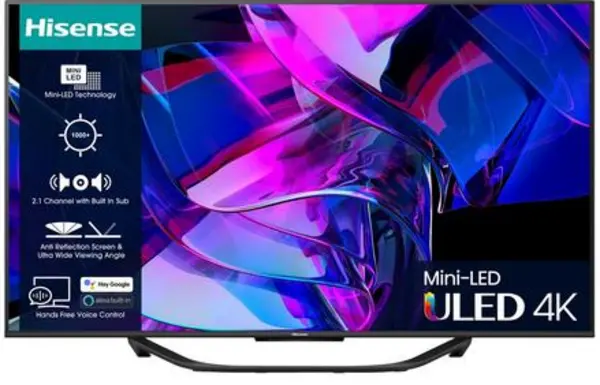 Hisense 55" 55U8HQTUK Smart 4K Ultra HD ULED TV