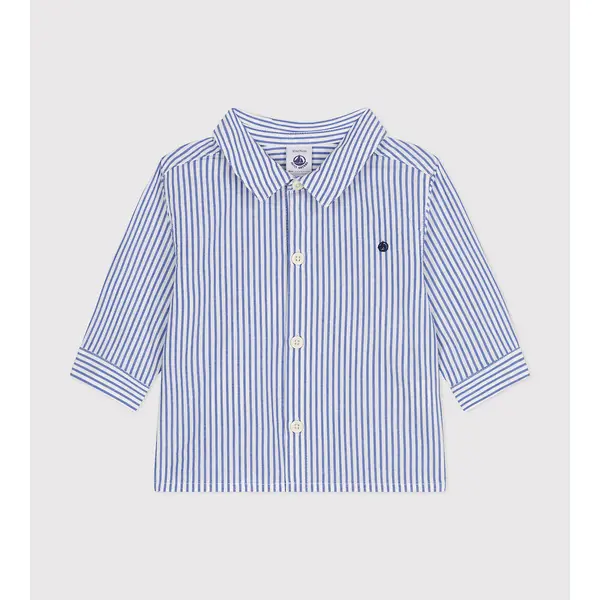 Striped Cotton Poplin Shirt