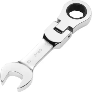 Draper Hi-Torq Stubby Flexible Head Ratchet Combination Spanner 13mm