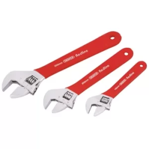 Draper Redline 67634 Soft Grip Adjustable Wrench Set (3 Piece)