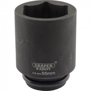 Draper Expert 3/4" Drive Deep Hexagon Impact Socket Metric 3/4" 55mm