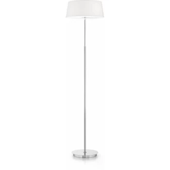 Ideal Lux Hilton - 2 Light Floor Lamp White, E14