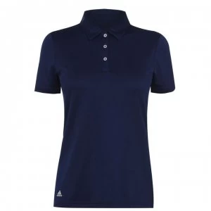 adidas Short Sleeve Golf Polo Shirt Womens - Navy