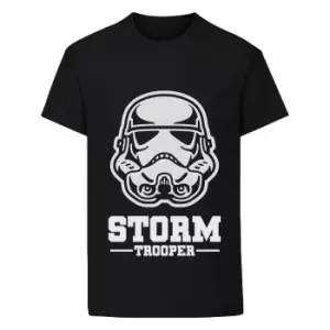 Star Wars Boys Stormtrooper Mask T-Shirt (11-12 Years) (Black)