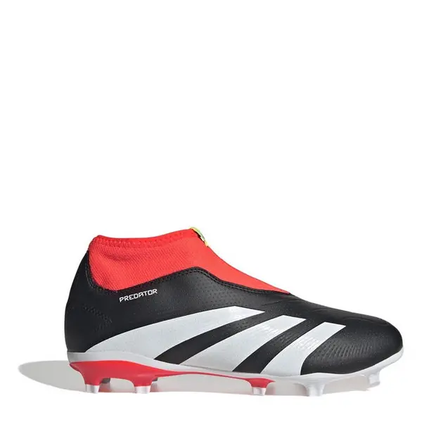 adidas Predator 24 League Laceless Childrens Firm Ground Football Boots C10 (28) Black 08043703100