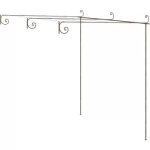 Vidaxl - Garden Pergola Antique Brown 3x3x2.5 m Iron Brown