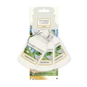 Yankee Candle Car Air Fresheners Clean Cotton 3 Pack