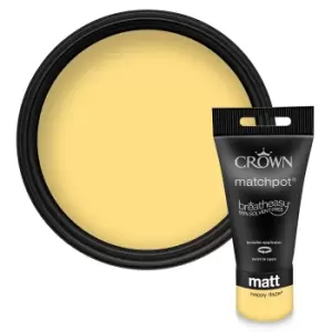 Crown Walls & Ceilings Matt Emulsion Happy Daze Tester - 40ml