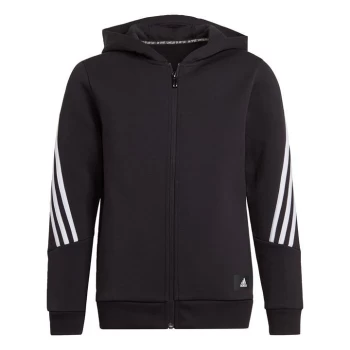 adidas Future Icons 3-Stripes Full-Zip Hoodie Kids - Black / White