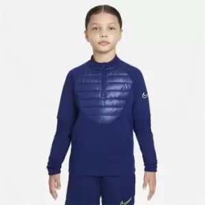 Nike Therma-Fit Academy Winter Warrior Big Kids Soccer Drill Top - Blue