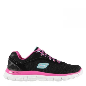 Skechers Appeal EC Junior Girls Trainers - Black/Pink