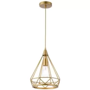 Luminosa Erin Small Diamond Ceiling Pendant, E27, Gold