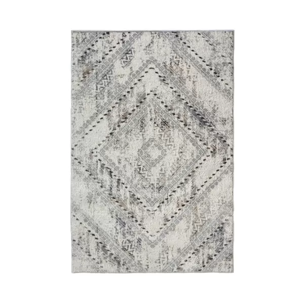 Homemaker Abstract Rug Square Grey 120X170Cm