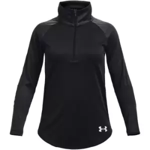 Under Armour Tech Graphic Half Zip Top Junior Girls - Black