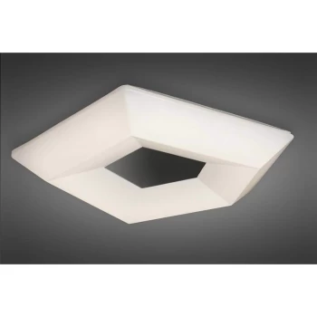 City ceiling light 28W LED Large 3000K, 2800lm, polished chrome / arylic white