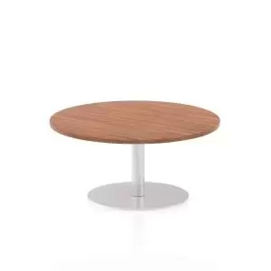 Italia Poseur Table Round 1000 Top 475 High Walnut