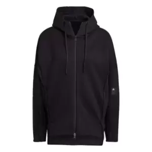 adidas Mission Victory Loose Fit Full-Zip Hoodie Womens - Black