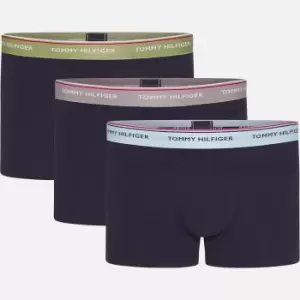 Tommy Hilfiger Big & Tall 3 Pack Contrast Waistband Trunks - XXXL