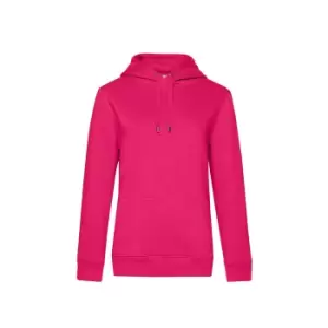 B&C Womens/Ladies Queen Hoody (S) (Magenta Pink)