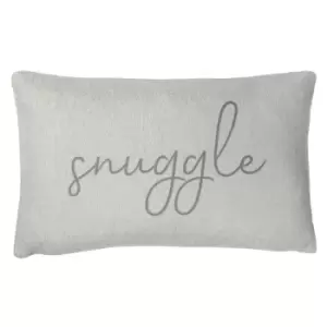 Shearling Snuggle Cushion Grey