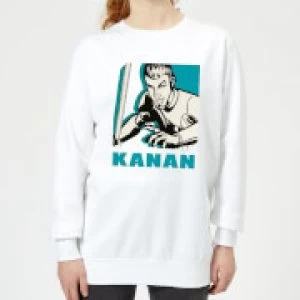 Star Wars Rebels Kanan Womens Sweatshirt - White - S