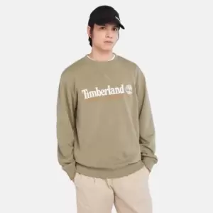 Timberland Est. 1973 Crewneck Sweatshirt For Men In Green Green, Size XL