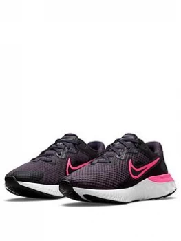 Nike Renew Run 2 - Black/White/Pink, Black/White/Pink, Size 8, Women