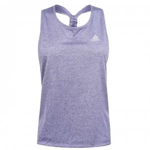 adidas Womens Tennis Club Tie Tank Top Loose - Purple/Silver