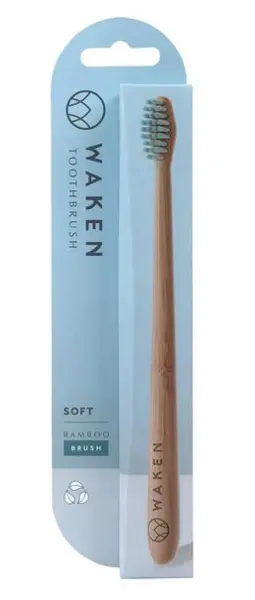 Waken Bamboo Blue Toothbrush