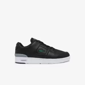 Lacoste Mens Court Cage Leather Trainers Size 9 UK Black & Dark Grey